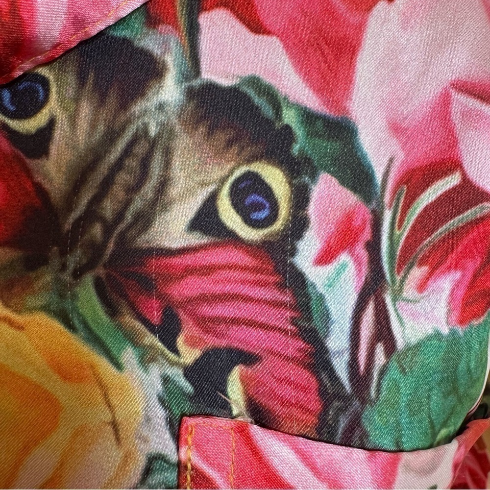 VICTORIA'S SECRET X MARY KATRANTZOU Satin Button Down Pajama Top Size XS GUC - Picture 6 of 7